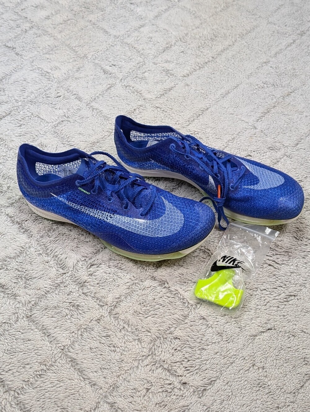 Nike Air Zoom Victory Racer Blue Track Field Distance Spikes Mens 12 CD4385-400